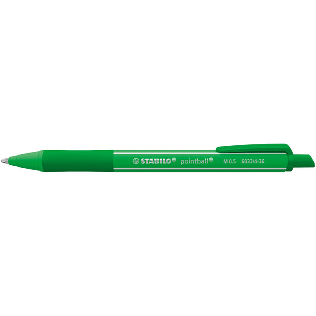Stabilo -  Balpen pointball colorful groen | 10 stuks