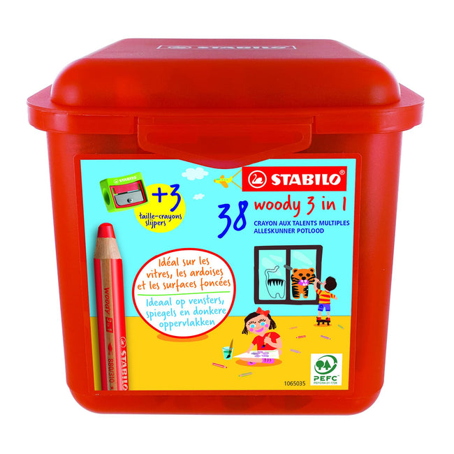 Stabilo -  Kleurpotlood 882 woody 3 in 1 38st ass