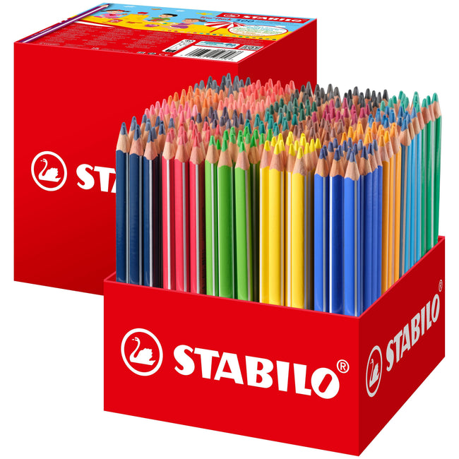 Stabilo -  Kleurpotlood 203 trio dik 300st assorti
