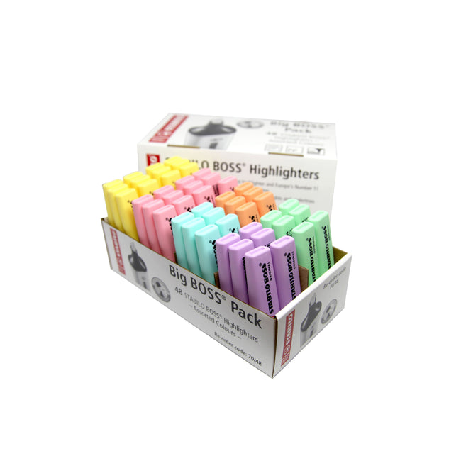 Stabilo -  Markeerstift boss 70 48st assorti pastel