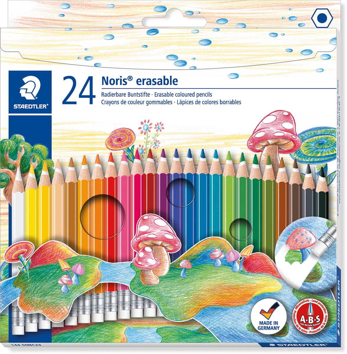 Staedtler - Buntstift Noris Club radierbar 24 Stifte