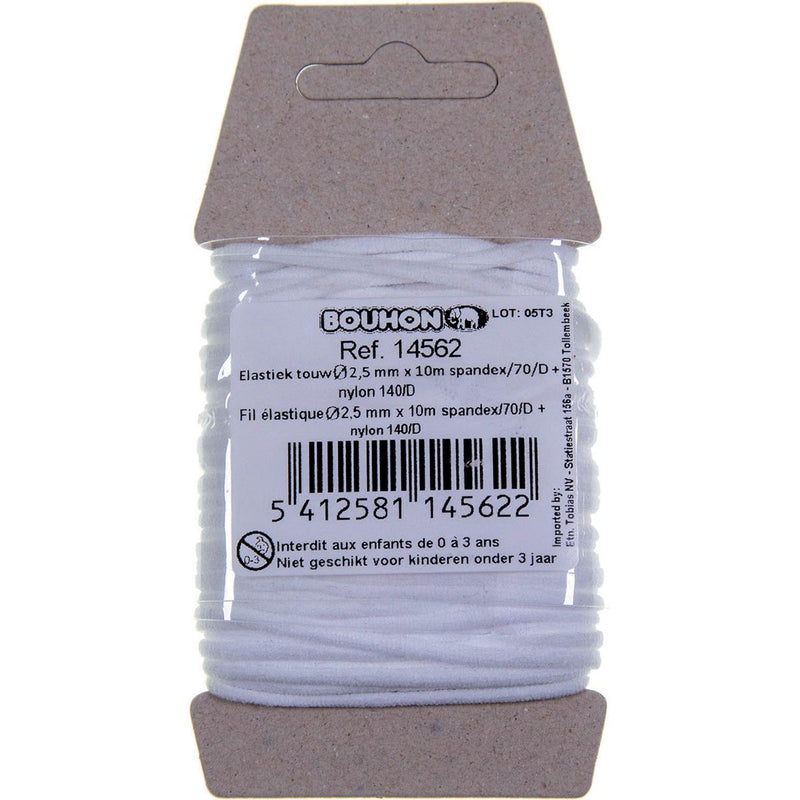 Bouhon – elastisches Seil, Nylon, Fuß 2,5 mm x 10 m, im Blister