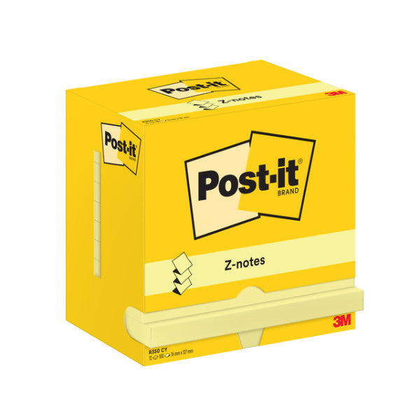 Memo-Block 3M Post-It Z-Note R350 76x127mm Gelb