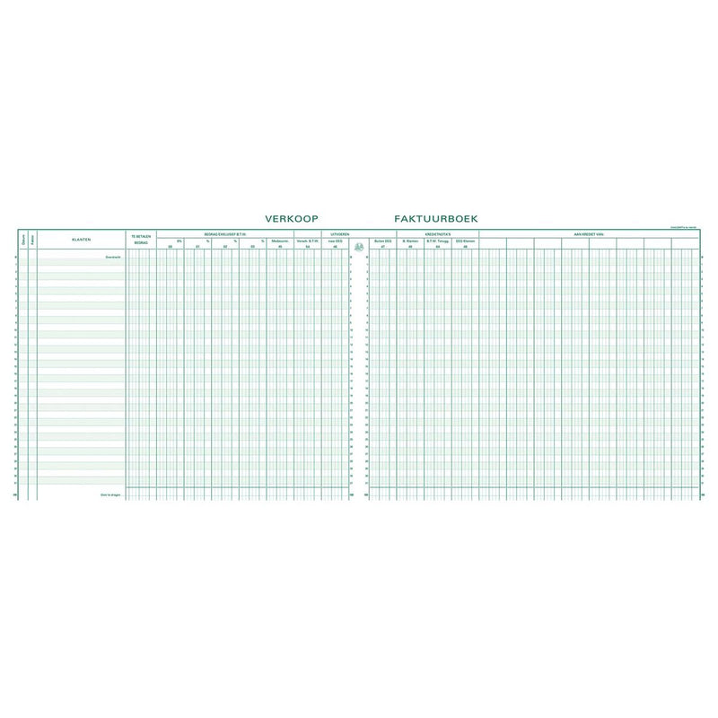Exacompta – Registerverkäufe, ft 27 x 32 cm, Niederländisch