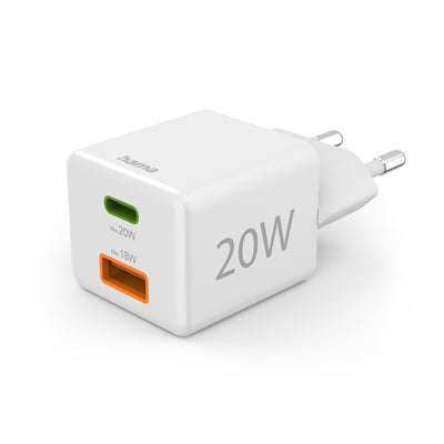Hama -  00201991 oplader voor mobiele apparatuur Headset, Powerbank, Smartphone, Tablet Wit AC Snel opladen Binnen