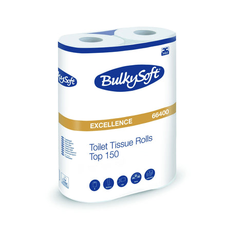 BulkySoft -  Toiletpapier  excellence 6x150 vel 66400 | 10 stuks