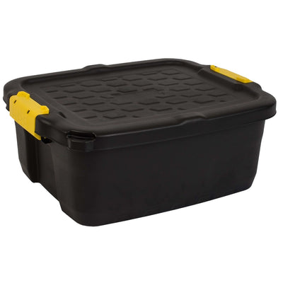 Fellowes -  Opbergbox bankers box 24l met hndgr robuust zwart | 6 stuks