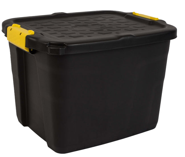 Fellowes -  Opbergbox bankers box 42l met hndgr robuust zwart | 5 stuks