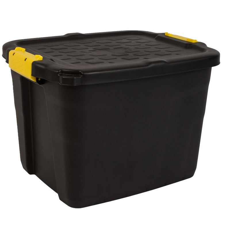 Fellowes -  Opbergbox bankers box 42l met hndgr robuust zwart | 5 stuks
