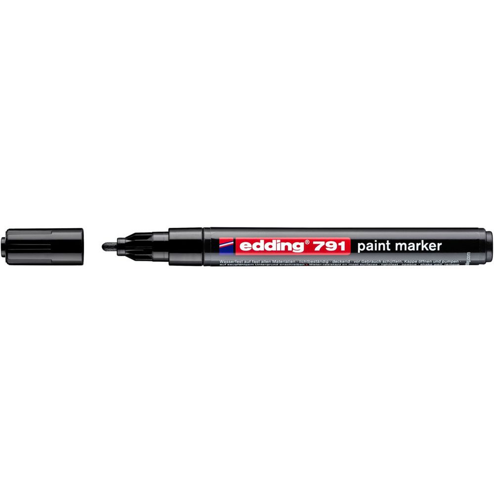 Edding -  Paintmarker  791 alcoholbasis 1-2mm zwart