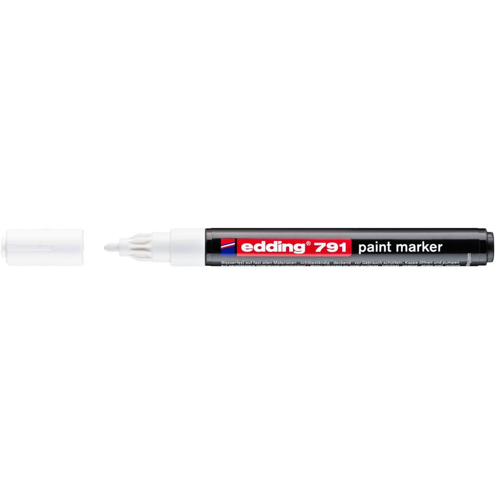 Edding -  Paintmarker  791 alcoholbasis 1-2mm wit