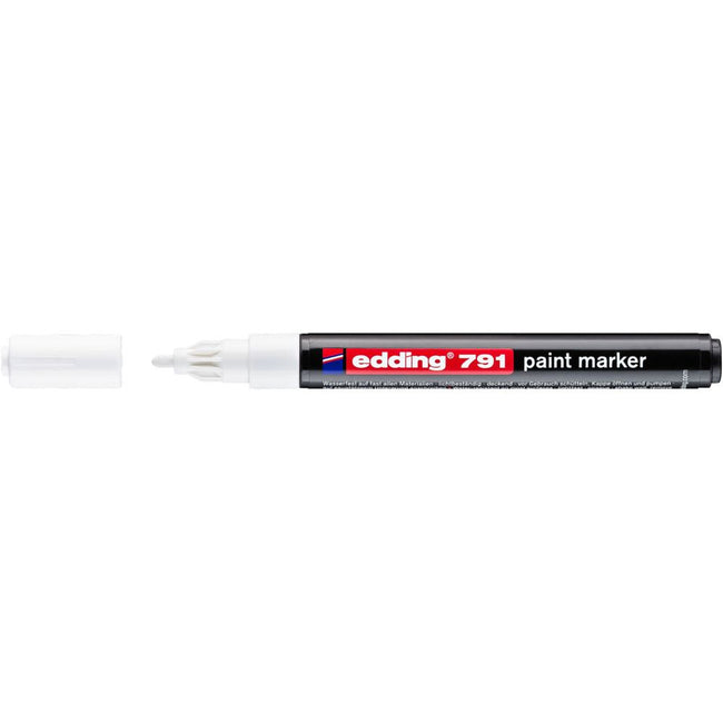Edding -  Paintmarker  791 alcoholbasis 1-2mm wit | 10 stuks