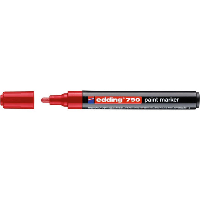 Edding -  Paintmarker  790 alcoholbasis 2-3mm rood | 10 stuks