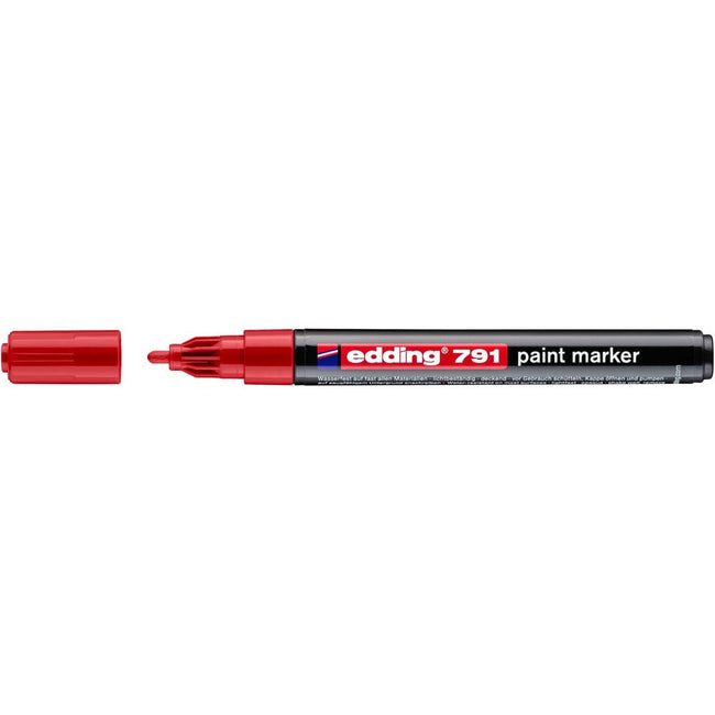 Edding -  Paintmarker  791 alcoholbasis 1-2mm rood | 10 stuks