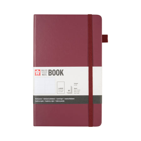 Sakura -  Notitieboek large lijn moerbei | 3 stuks