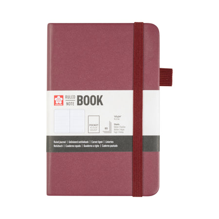 Sakura -  Notitieboek pocket lijn moerbei