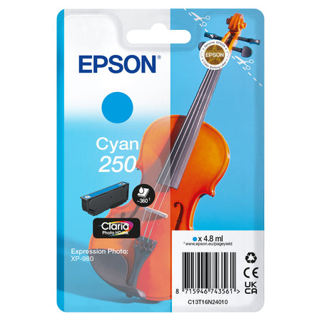 Epson -  Inktcartridge  250 t16n24 blauw | 10 stuks