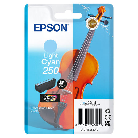 Epson -  Inktcartridge  250 t16n54 licht blauw
