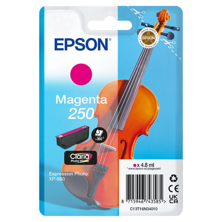 Epson -  Inktcartridge  250 t16n34 rood | 10 stuks