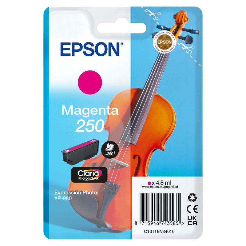 Epson -  Inktcartridge  250 t16n34 rood | 10 stuks