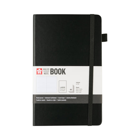 Sakura -  Notitieboek large lijn zwart | 3 stuks