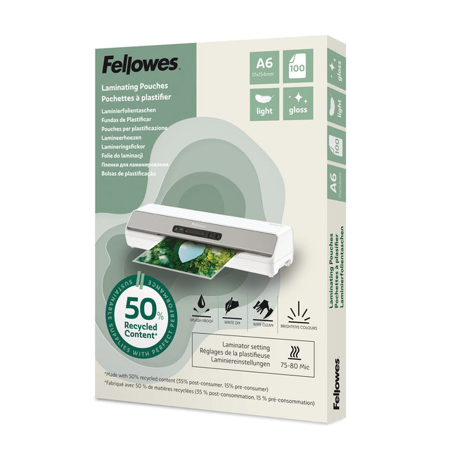 Fellowes -  100143441 laminatorzak 100 stuk(s)