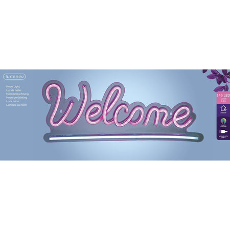 Lumineo -  Ledbord  indoor usb neon welcome