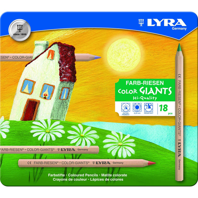 LYRA -  Kleurpotlood  color giants nature 18 kleuren