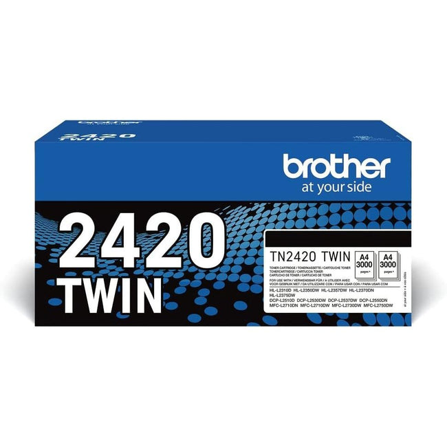 Brother - Toner, 3.000 Seiten, OEM TN-2420TWIN, Schwarz, 2er Pack