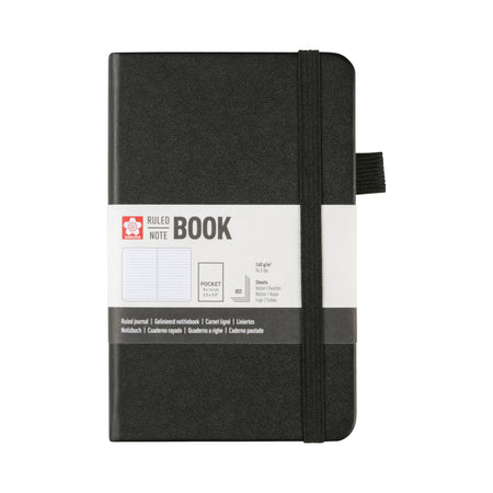 Sakura -  Notitieboek pocket lijn zwart