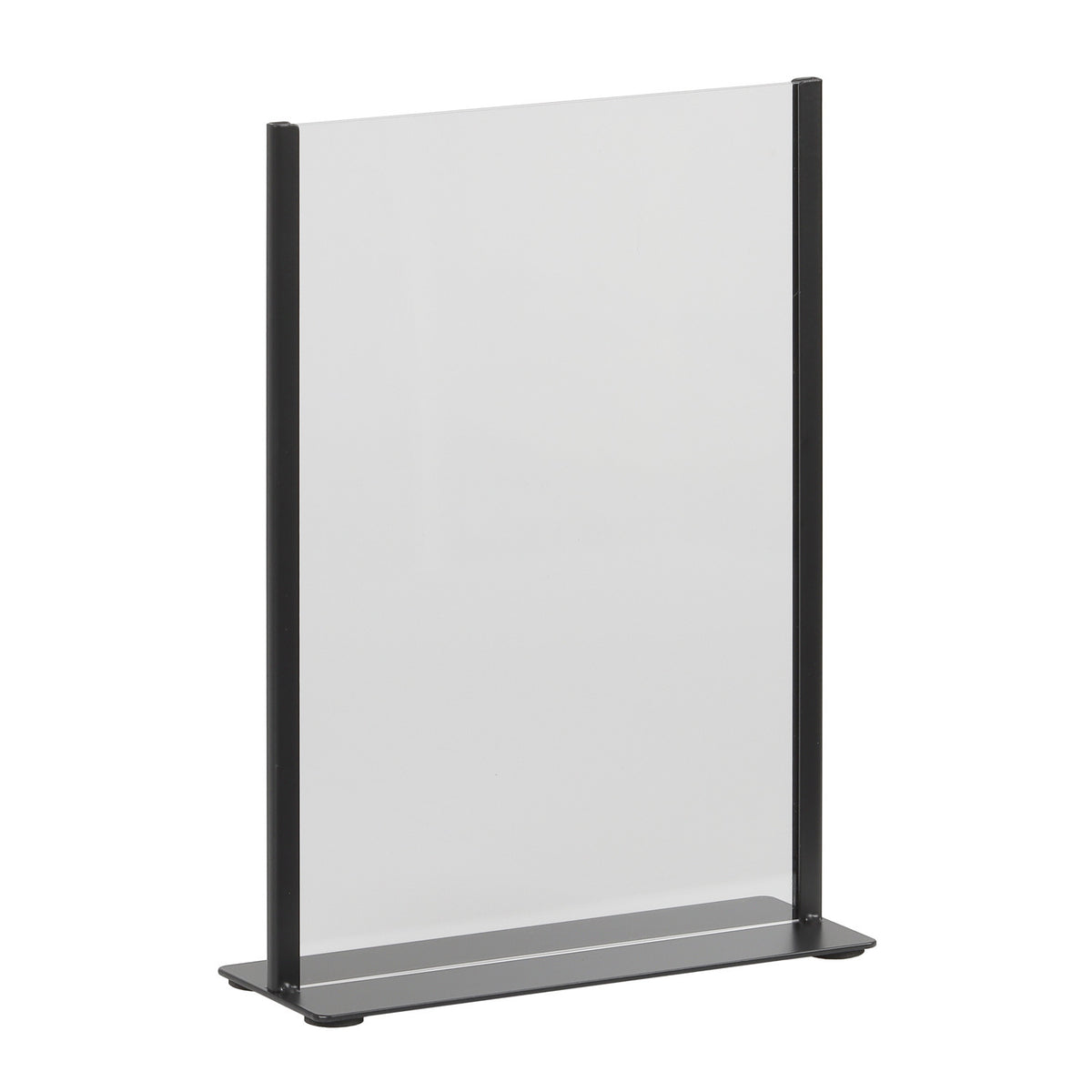 Europel -  Kaarthouder  zwart metaal met acryl bord a4