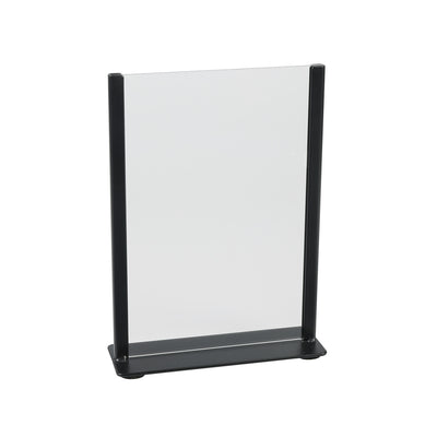 Europel -  Kaarthouder  zwart metaal met acryl bord a5