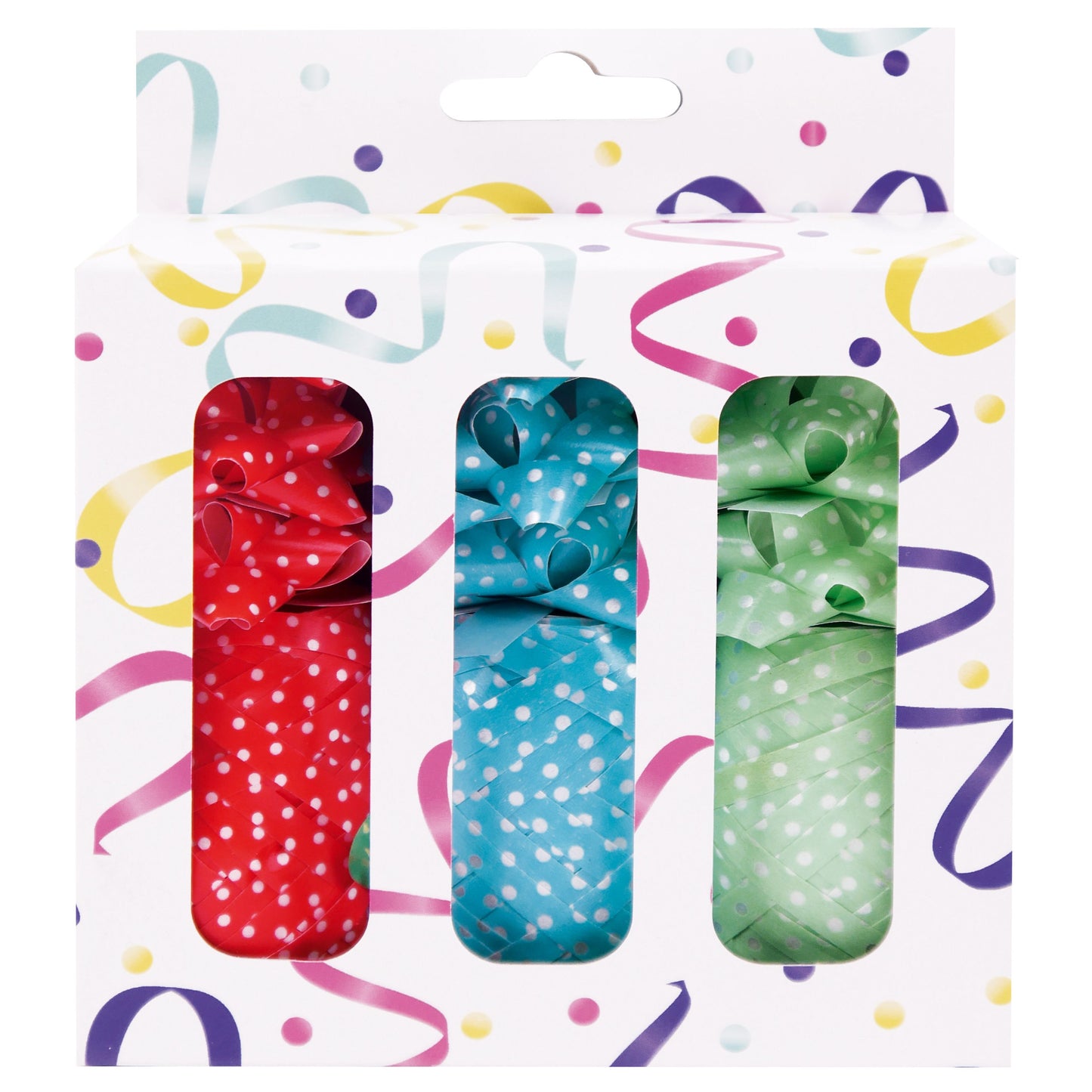 IG design -  Cadeauversierset 3 rollen lint en 9 strikken ass | 6 stuks