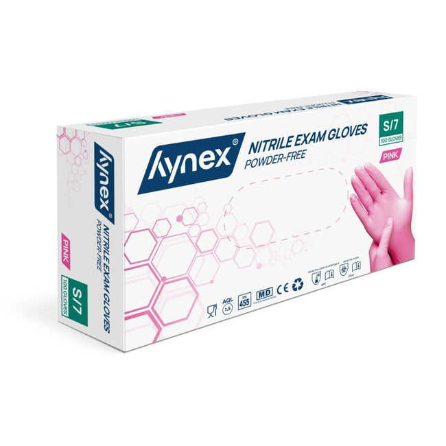 Hynex -  Handschoen  nitril s roze 3.5gr 100 stuks