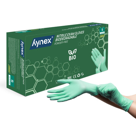 Hynex -  Handschoen  nitril bio s groen 3.5gr 100st