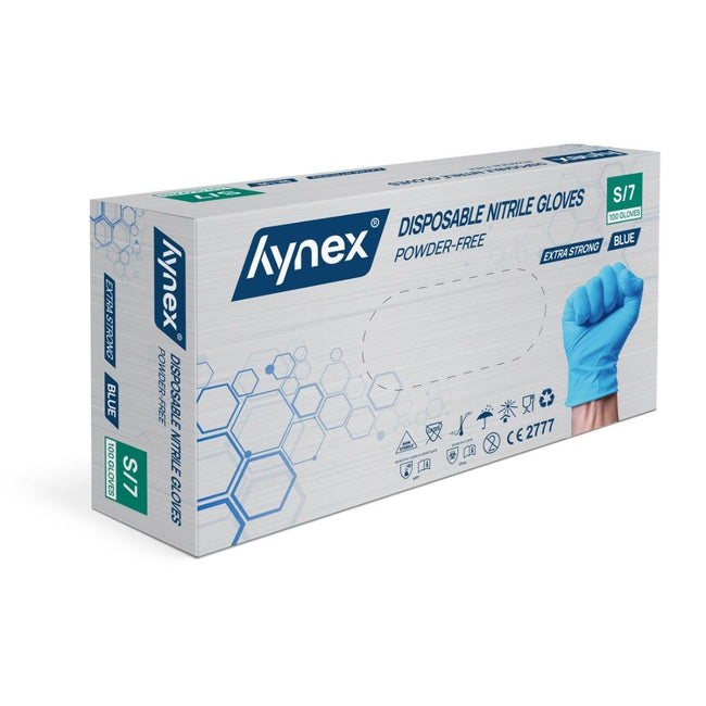 Hynex -  Handschoen  nitril s blauw 5gr 100 stuks
