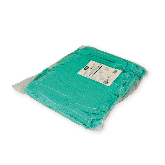 Hynex -  Haarnet  clip non-woven groen pp 100 stuks