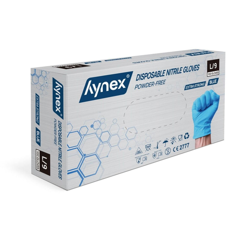 Hynex -  Handschoen  nitril l blauw 5gr 100 stuks