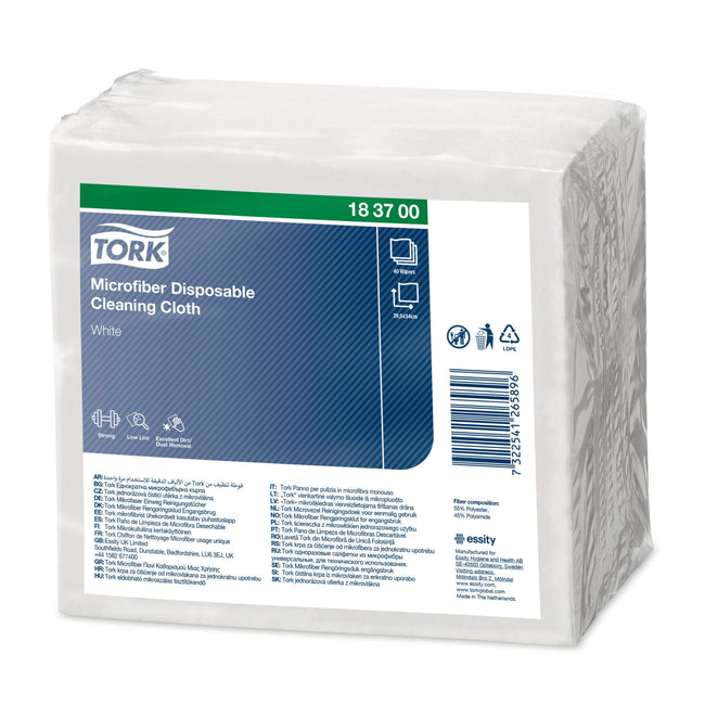 Tork -  Microvezeldoek premium 40 vel wit 183700 | 8 stuks