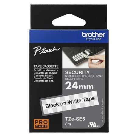 Brother -  TZE-SE5 labelprinter-e Zwart op wit TZ/TZe