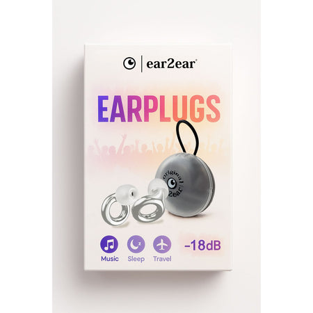 Ear2ear -  Earplug  18db zilver