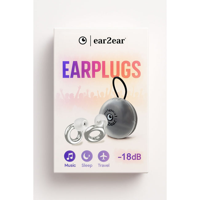 Ear2ear -  Earplug  18db zilver