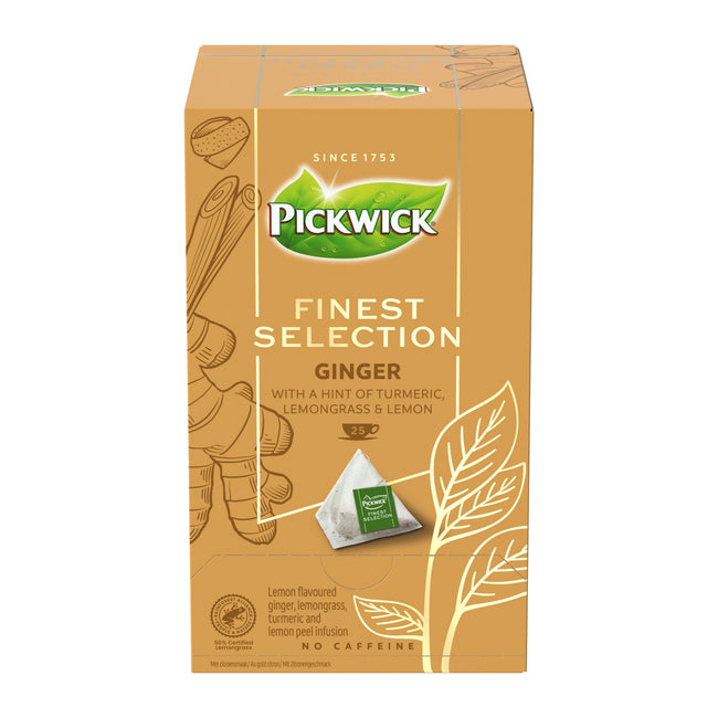 Pickwick -  Thee  finest selection ginger 25x2gr | 4 stuks