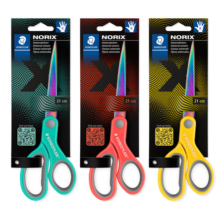 Staedtler -  Schaar norix 21cm 3 kleuren assorti | 12 stuks