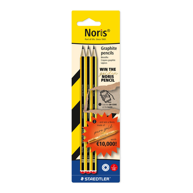 Staedtler - Graphitstift Noris HB, Blister à 3 Stück