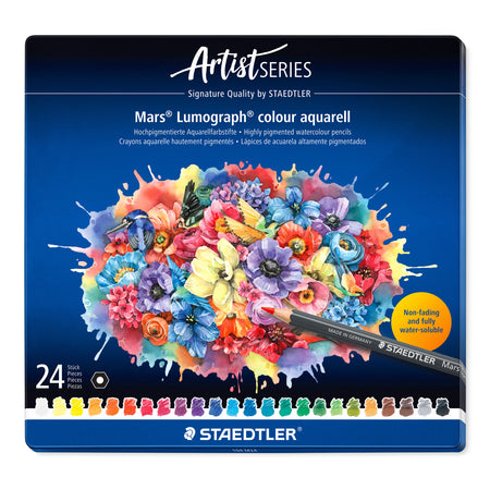 Staedtler -  Aquarelpotlood mars lumograph 24 kleuren | 5 stuks