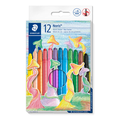 Staedtler -  Waxpotlood noris twister set 12 kleuren | 10 stuks