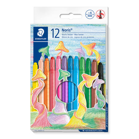 Staedtler -  Waxpotlood noris twister set 12 kleuren