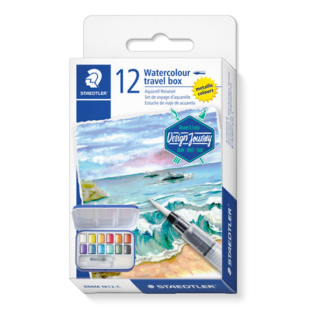 Staedtler -  Waterverf design journey set 12 kleuren