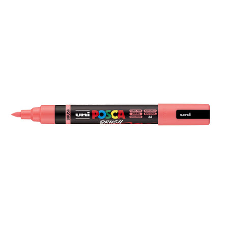Posca -  Paintmarker uni  pc-5br brushpunt m koraal | 6 stuks